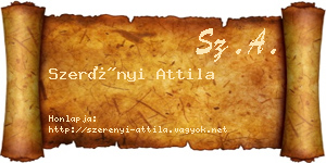 Szerényi Attila névjegykártya